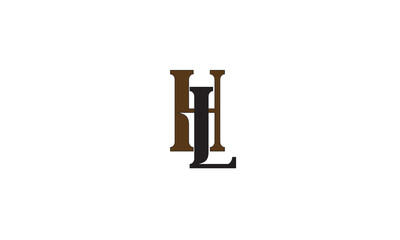 HL, LH , L , H , Abstract Letters Logo Monogram	