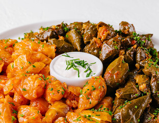 cabbage rolls and dolma cabbage rolls grape leaves filling