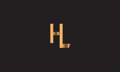 Fototapeta premium HL, LH , L , H , Abstract Letters Logo Monogram 