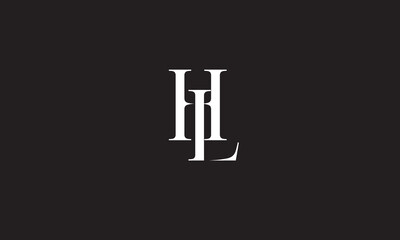 HL, LH , L , H , Abstract Letters Logo Monogram	