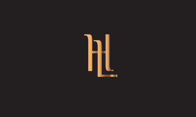 HL, LH , L , H , Abstract Letters Logo Monogram	