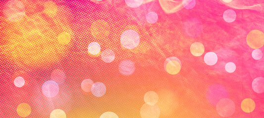 Pink widescreen bokeh background. Simple design backdrop for banners, posters, and various design works