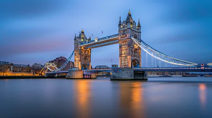 Photo sur Plexiglas Tower Bridge UK London Tower Bridge at dusk