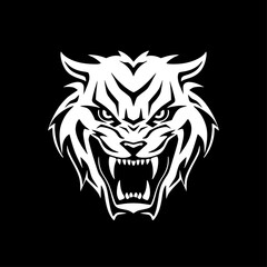 Tiger - Minimalist and Flat Logo - Vector illustration