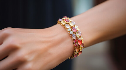 Womens gold bracelet