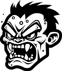 Zombie | Minimalist and Simple Silhouette - Vector illustration