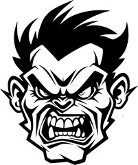 Zombie | Minimalist and Simple Silhouette - Vector illustration