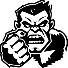 Zombie - Minimalist and Flat Logo - Vector illustration