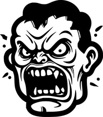 Zombie | Minimalist and Simple Silhouette - Vector illustration