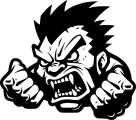 Zombie | Minimalist and Simple Silhouette - Vector illustration