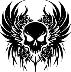 Skull - High Quality Vector Logo - Vector illustration ideal for T-shirt graphic