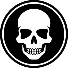 Skull | Minimalist and Simple Silhouette - Vector illustration