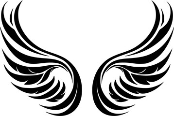 Angel Wings - High Quality Vector Logo - Vector illustration ideal for T-shirt graphic