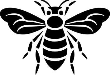 Bee - High Quality Vector Logo - Vector illustration ideal for T-shirt graphic