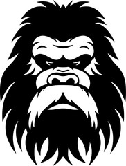 Bigfoot - Minimalist and Flat Logo - Vector illustration