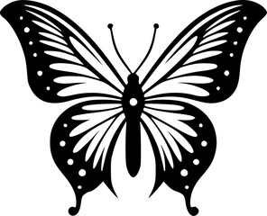 Butterfly | Minimalist and Simple Silhouette - Vector illustration