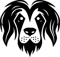 Dog - Minimalist and Flat Logo - Vector illustration