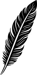Obraz premium Feather - Minimalist and Flat Logo - Vector illustration