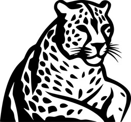 Leopard | Minimalist and Simple Silhouette - Vector illustration
