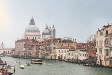 Fototapeta premium Venice, Italy, Grand Canal, Gulf of Venice, in the Adriatic Sea