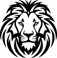 Lion - Minimalist and Flat Logo - Vector illustration
