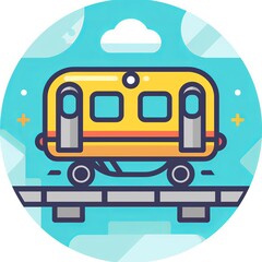 Train icon.train.vector illustration.