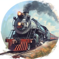 Fototapeta premium Train icon.train.vector illustration.