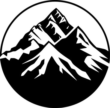 Mountain | Minimalist and Simple Silhouette - Vector illustration
