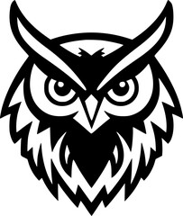 Owl - High Quality Vector Logo - Vector illustration ideal for T-shirt graphic