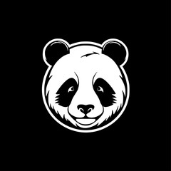 Panda | Black and White Vector illustration
