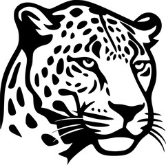 Leopard | Minimalist and Simple Silhouette - Vector illustration