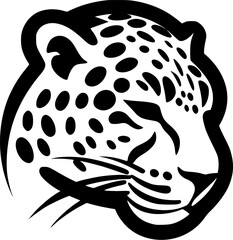 Leopard | Minimalist and Simple Silhouette - Vector illustration