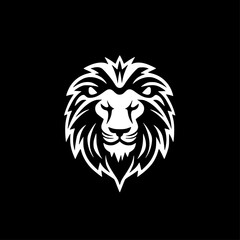 Lion - Minimalist and Flat Logo - Vector illustration