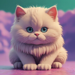 Fototapeta premium little kitten