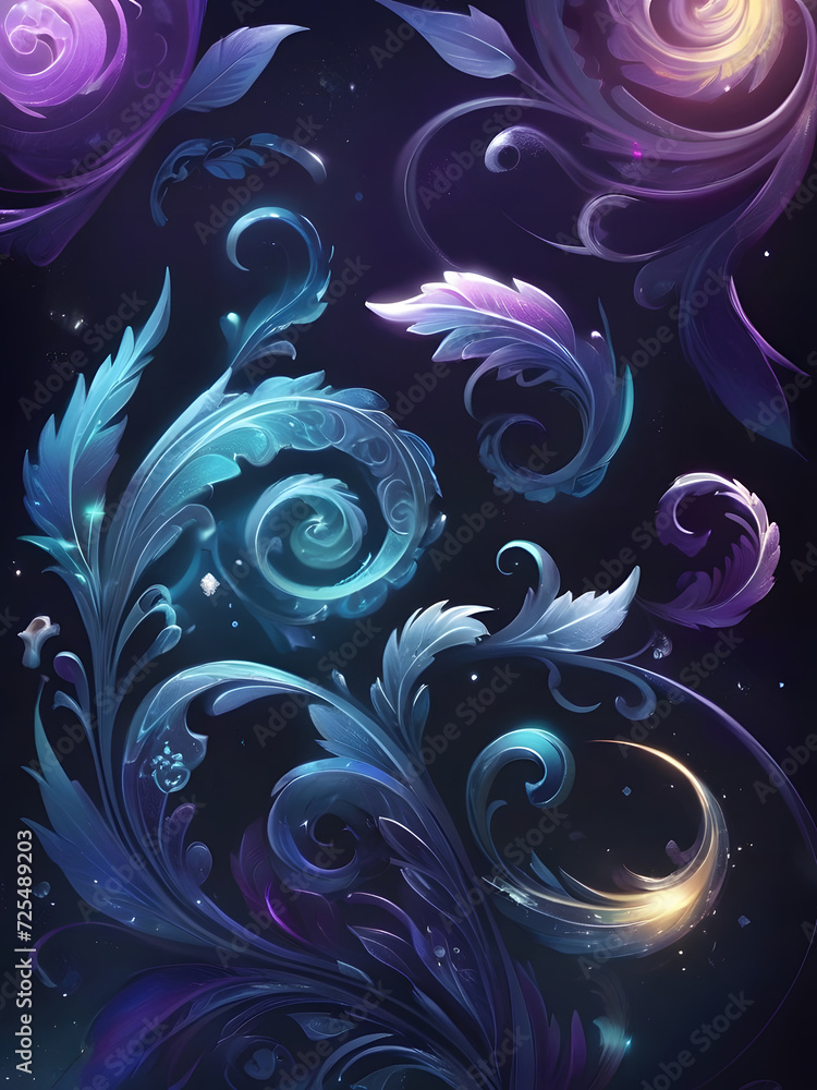 Poster Gradient effects to give it a magical appearance. AI Generated
