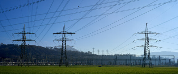 Powerlines. Stern von Laufenburg