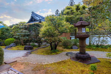 Japanese Garden at Shinnyodo temple in Kyoto, Japan