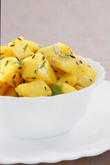 Jeera Aloo Or Fried Jeera Aloo Or Cumin Patatoes