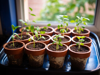planting sprouts in pots