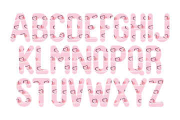 Versatile Collection of Sweetheart Alphabet Letters for Various Uses