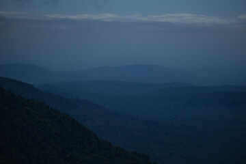 fog in the mountains