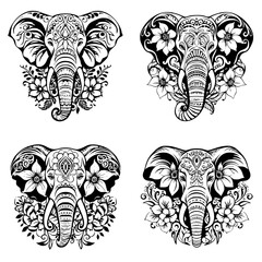 Elephant Svg, Elephant Mandala Svg, Elephant Clipart, Mandala Svg, Elephant Cricut, Elephant Vector, Africa Svg, Elephant Cut file, Elephant Svg, elephant mandala svg, Boho Elephant png, svg cut files