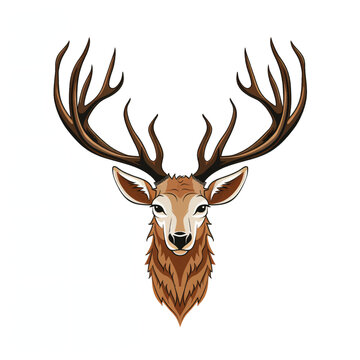 Antlers of a reindeer vector illustration