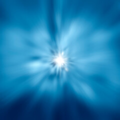 Abstract radial background, Blue Rays Zoom in Motion Effect, Light Color Trails - 725496218