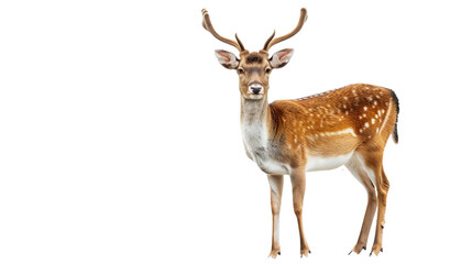 A Deer Standing on Top of a White Floor