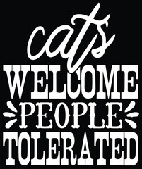 cats welcome people tolerated