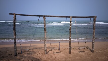 swing on a beautiful beach