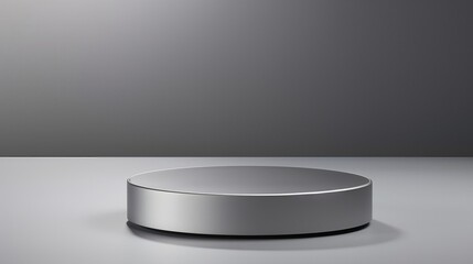 Chrome-plated metal pedestal for sleek electronic devices