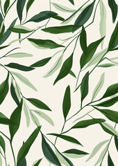Seamless Background With Leaves