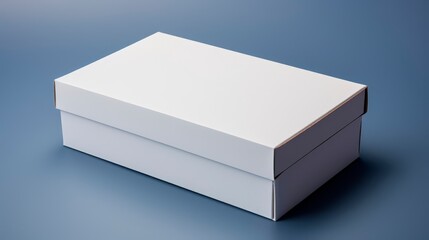 White box with half-open lid for lifestyle product presentation
